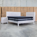 Valentino Mountain Ash Timber King Bed - Warehouse Furniture Clearance