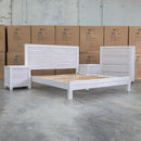Valentino Mountain Ash Timber King Bed - Warehouse Furniture Clearance
