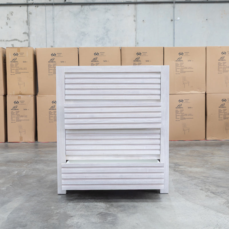 The Valentino Mountain Ash Four Drawer Tallboy