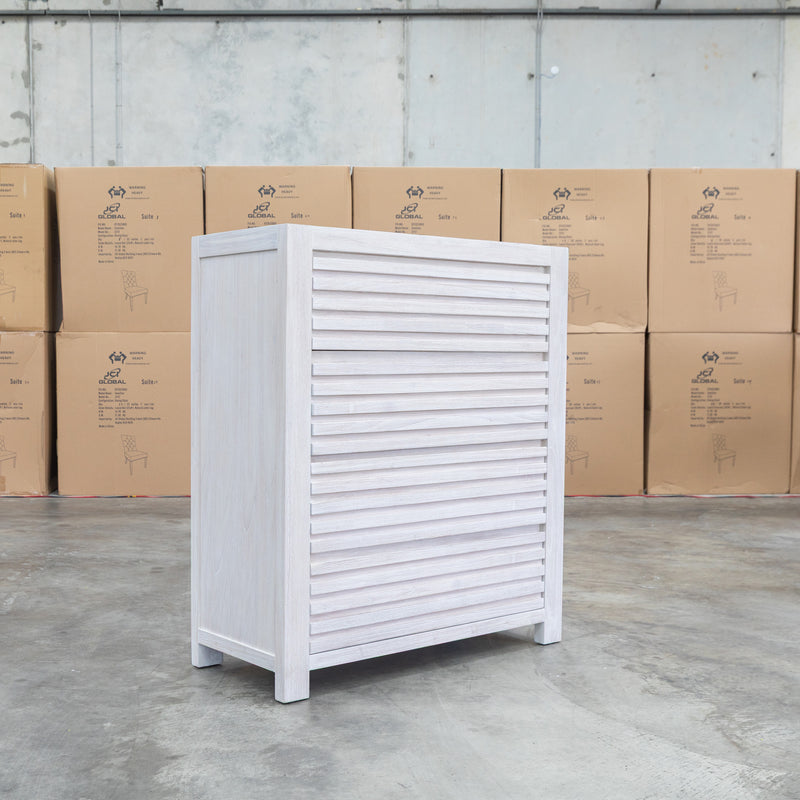 The Valentino Mountain Ash Four Drawer Tallboy