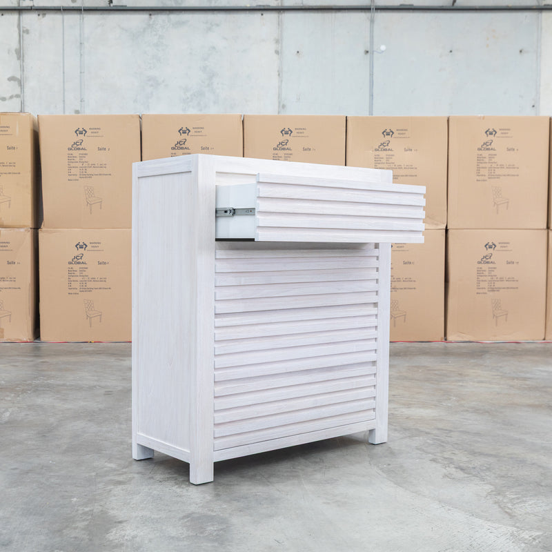 The Valentino Mountain Ash Four Drawer Tallboy