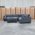Veloura Deep Seat Feather & Foam Corner Suite with Ottoman - Carbon