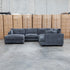 Veloura Deep Seat Feather & Foam Corner Suite with Ottoman - Carbon
