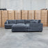 Veloura Deep Seat Feather & Foam Corner Suite with Ottoman - Carbon