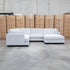 Veloura Deep Seat Feather & Foam Corner Suite with Ottoman - Oat