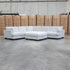 Veloura Deep Seat Feather & Foam Corner Suite with Ottoman - Oat