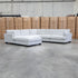 Veloura Deep Seat Feather & Foam Corner Suite with Ottoman - Oat