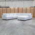 Veloura Deep Seat Feather & Foam Corner Suite with Ottoman - Oat
