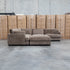 Veloura Feather & Foam Corner Suite with Ottoman - Leeds Chocolate