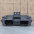 The Venus Three Seat Triple-Motor Electric Recliner Lounge - Charcoal
