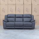 The Venus Three Seat Triple-Motor Electric Recliner Lounge - Charcoal available to purchase from Warehouse Furniture Clearance at our next sale event.