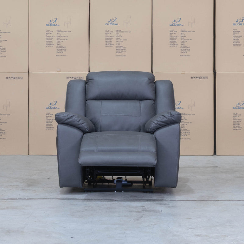 The Venus Triple-Motor Recliner - Charcoal available to purchase from Warehouse Furniture Clearance at our next sale event.