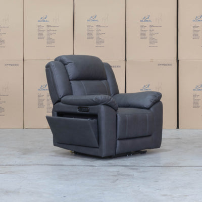 The Venus Triple-Motor Recliner - Charcoal available to purchase from Warehouse Furniture Clearance at our next sale event.