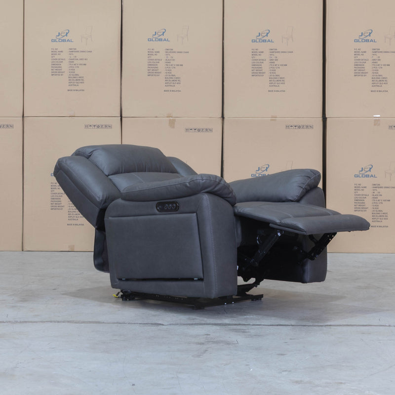 The Venus Triple-Motor Recliner - Charcoal available to purchase from Warehouse Furniture Clearance at our next sale event.
