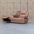 The Venus Three Seat Triple-Motor Electric Recliner Lounge - Tan