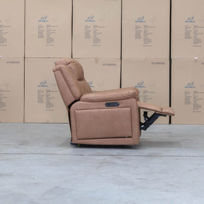 The Venus Triple-Motor Recliner - Tan available to purchase from Warehouse Furniture Clearance at our next sale event.