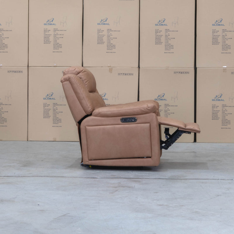 The Venus Triple-Motor Recliner - Tan available to purchase from Warehouse Furniture Clearance at our next sale event.