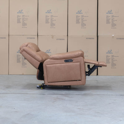 The Venus Triple-Motor Recliner - Tan available to purchase from Warehouse Furniture Clearance at our next sale event.