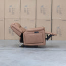 The Venus Triple-Motor Recliner - Tan available to purchase from Warehouse Furniture Clearance at our next sale event.
