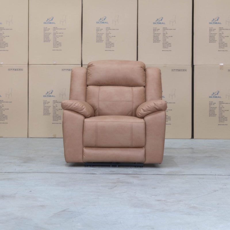 The Venus Triple-Motor Recliner - Tan available to purchase from Warehouse Furniture Clearance at our next sale event.