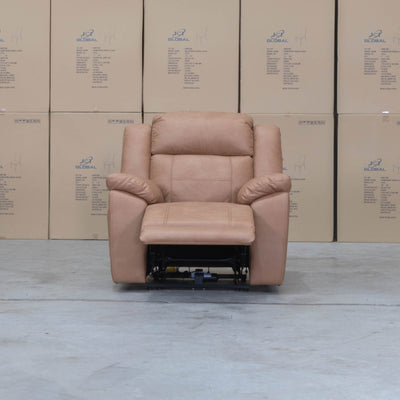 The Venus Triple-Motor Recliner - Tan available to purchase from Warehouse Furniture Clearance at our next sale event.