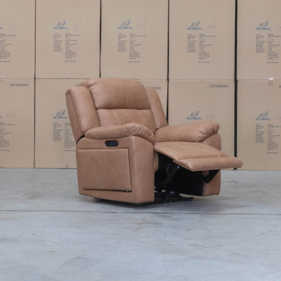 The Venus Triple-Motor Recliner - Tan available to purchase from Warehouse Furniture Clearance at our next sale event.