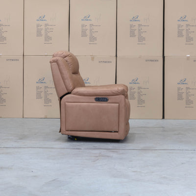 The Venus Triple-Motor Recliner - Tan available to purchase from Warehouse Furniture Clearance at our next sale event.