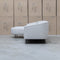 The West Curved LHF Chaise Lounge - Cloud available to purchase from Warehouse Furniture Clearance at our next sale event.