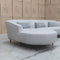 The West Curved LHF Chaise Lounge - Cloud available to purchase from Warehouse Furniture Clearance at our next sale event.