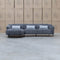 The West Curved LHF Chaise Lounge - Charcoal available to purchase from Warehouse Furniture Clearance at our next sale event.