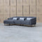 The West Curved LHF Chaise Lounge - Charcoal available to purchase from Warehouse Furniture Clearance at our next sale event.
