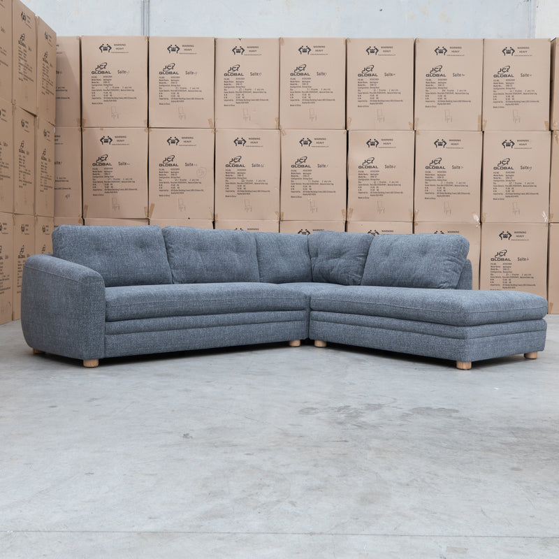 The Westport Corner Chaise Lounge RHF - Charcoal available to purchase from Warehouse Furniture Clearance at our next sale event.