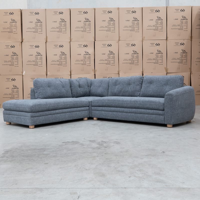 The Westport Corner Chaise Lounge LHF - Charcoal available to purchase from Warehouse Furniture Clearance at our next sale event.