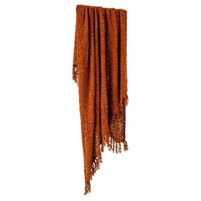 The Woven Throw Rug 130x170cm - Orange - RC89 - Available In-Store Only available to purchase from Warehouse Furniture Clearance at our next sale event.