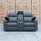 The Xanadu Two Seater Dual Motor Electric Recliner Theatre - Storm Leather available to purchase from Warehouse Furniture Clearance at our next sale event.