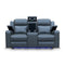 The Xanadu Two Seater Dual Motor Electric Recliner Theatre - Storm Leather available to purchase from Warehouse Furniture Clearance at our next sale event.