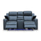 The Xanadu Two Seater Dual Motor Electric Recliner Theatre - Storm Leather available to purchase from Warehouse Furniture Clearance at our next sale event.