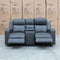 The Xanadu Two Seater Dual Motor Electric Recliner Theatre - Storm Leather available to purchase from Warehouse Furniture Clearance at our next sale event.