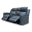 The Xanadu Two Seater Dual Motor Electric Recliner Theatre - Storm Leather available to purchase from Warehouse Furniture Clearance at our next sale event.
