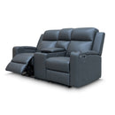 The Xanadu Two Seater Dual Motor Electric Recliner Theatre - Storm Leather - Available After 6th November available to purchase from Warehouse Furniture Clearance at our next sale event.