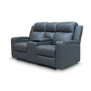 The Xanadu Two Seater Dual Motor Electric Recliner Theatre - Storm Leather - Available After 6th November available to purchase from Warehouse Furniture Clearance at our next sale event.