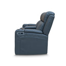 The Xanadu Two Seater Dual Motor Electric Recliner Theatre - Storm Leather - Available After 6th November available to purchase from Warehouse Furniture Clearance at our next sale event.