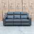 The Xanadu Three Seater Dual Motor Electric Recliner Lounge - Storm Leather