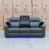 The Xanadu Three Seater Dual Motor Electric Recliner Lounge - Storm Leather