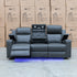 The Xanadu Three Seater Dual Motor Electric Recliner Lounge - Storm Leather