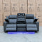 The Xanadu Three Seater Dual Motor Electric Recliner Lounge - Storm Leather available to purchase from Warehouse Furniture Clearance at our next sale event.