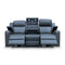 The Xanadu Three Seater Dual Motor Electric Recliner Lounge - Storm Leather available to purchase from Warehouse Furniture Clearance at our next sale event.