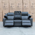 The Xanadu Three Seater Dual Motor Electric Recliner Lounge - Storm Leather