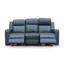 The Xanadu Three Seater Dual Motor Electric Recliner Lounge - Storm Leather available to purchase from Warehouse Furniture Clearance at our next sale event.