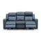 The Xanadu Three Seater Dual Motor Electric Recliner Lounge - Storm Leather available to purchase from Warehouse Furniture Clearance at our next sale event.